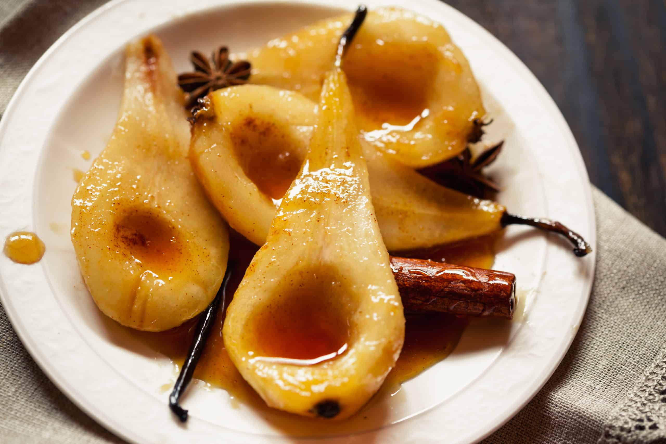 Caramel Vanilla Baked Pears Recipe Red Mountain Weight Loss